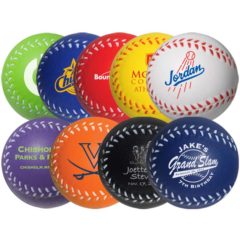 2.5" Stress Mini-Baseballs (Blank)